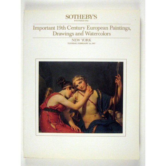 Sothebys Auction Catalog 1987 New York 19th Century European Paintings 5556 - Picture 1 of 7